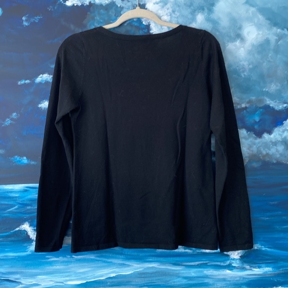 Sequins & Merino Scoop Neck Sweater - Picture 3 of 8